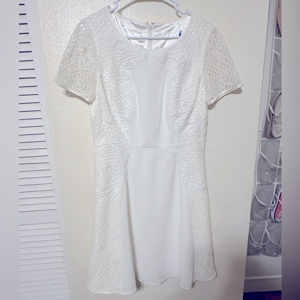 Antonio Melani White Lace Dress